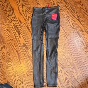 SPANX Shiny Black Leggings